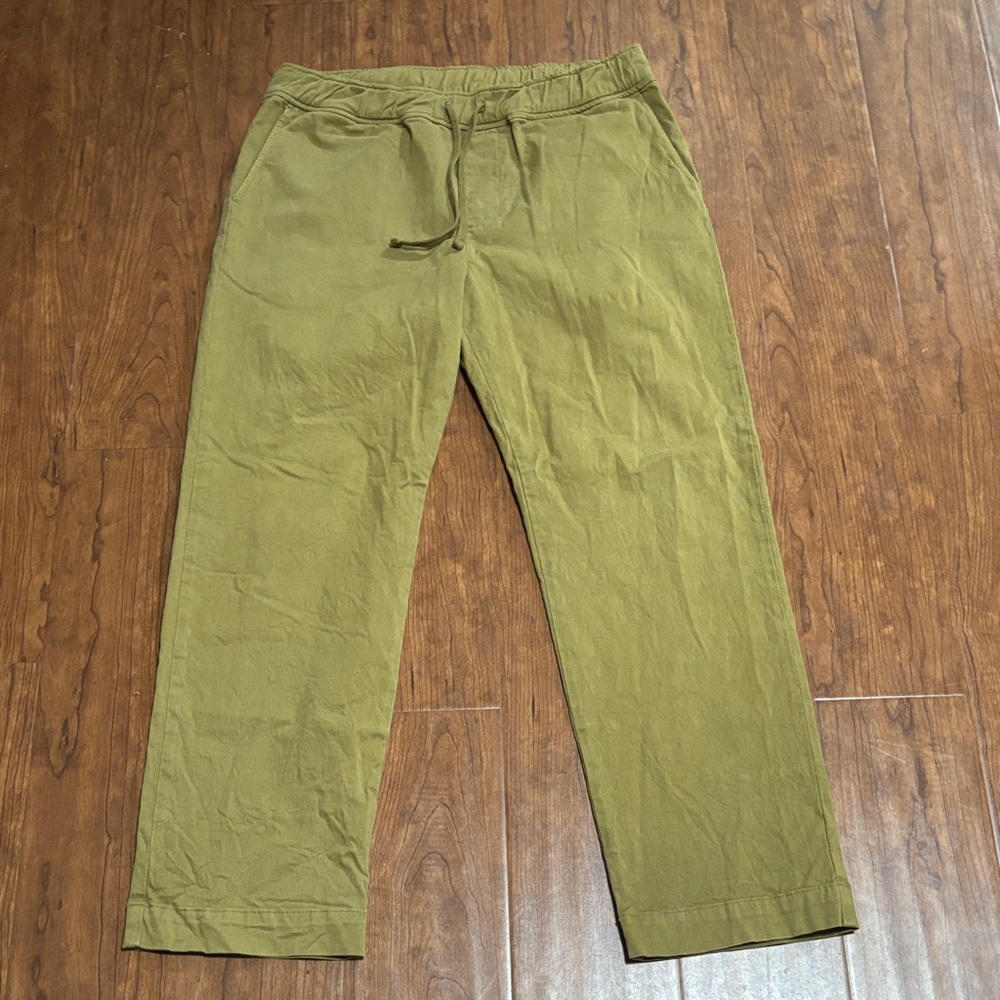 American Giant Brushed Twill Moss Drawstring Pants